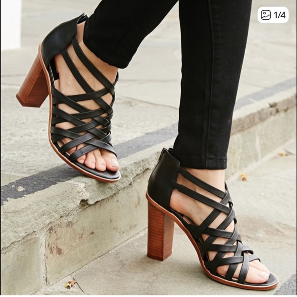 Dolce Vita Black Strappy Heels